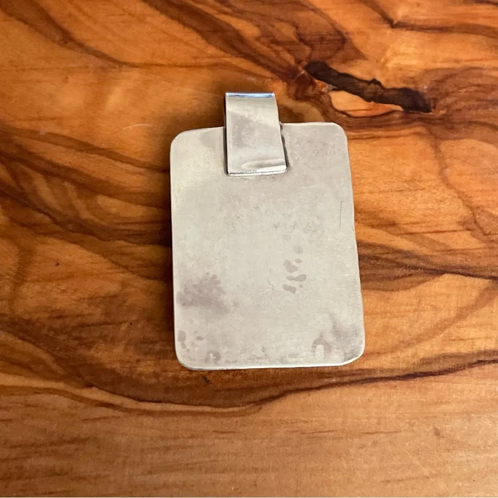 Artisan Sterling Silver Pendant with Imperial Jasper Stone